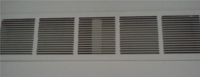 Incorrectly installed
                    vent cover