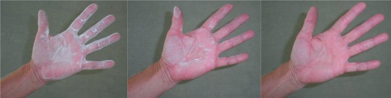 Paint Dosn't Stick to Dirt! hand test for dirt