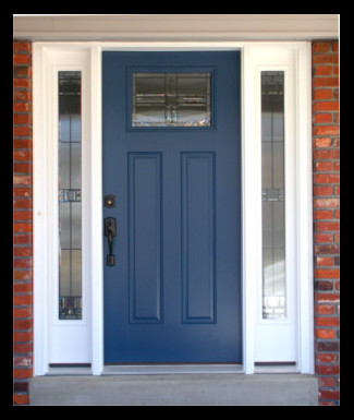 New
                          front door painted in a lovely blue by: Suzie
                          Paints