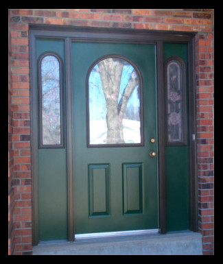 Green
                          Front door painted by suzie paints